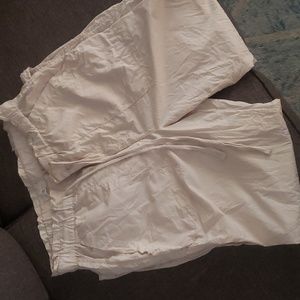 Lou & Grey paperbag waist straight leg pants